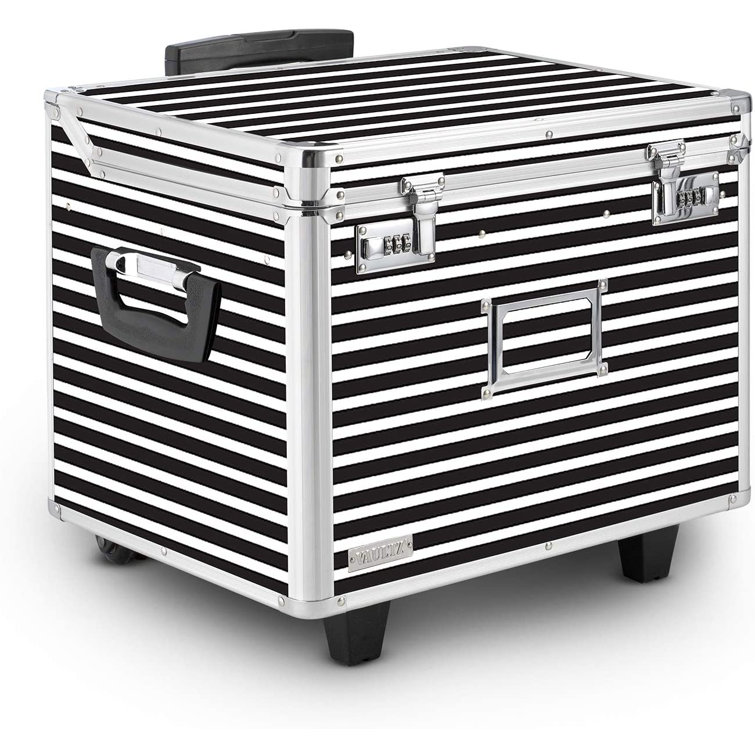 ReadySet Locking Mobile Rolling File Storage Chest, Letter/Legal